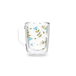 Xícara HX55 – Margaridas e Flores Azuis