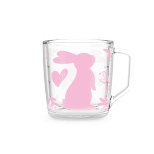 Xícara HX86 – Coelho Minimalista Rosa