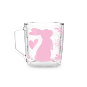 Xícara HX86 – Coelho Minimalista Rosa