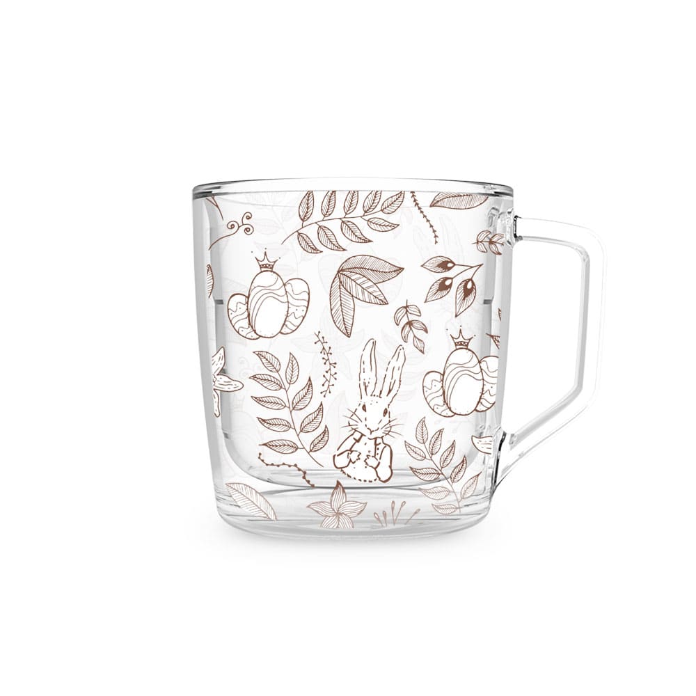 Xícara HX86 - Elegância da Páscoa Marrom