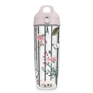 Garrafa HX70 – Listras Verticais e Flores