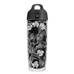 Garrafa HX70 – Flores Preto e Branco