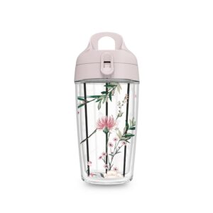 Garrafa Fit HX70 – Listras Verticais e Flores